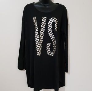 Black Victoria's secret long sleep shirt